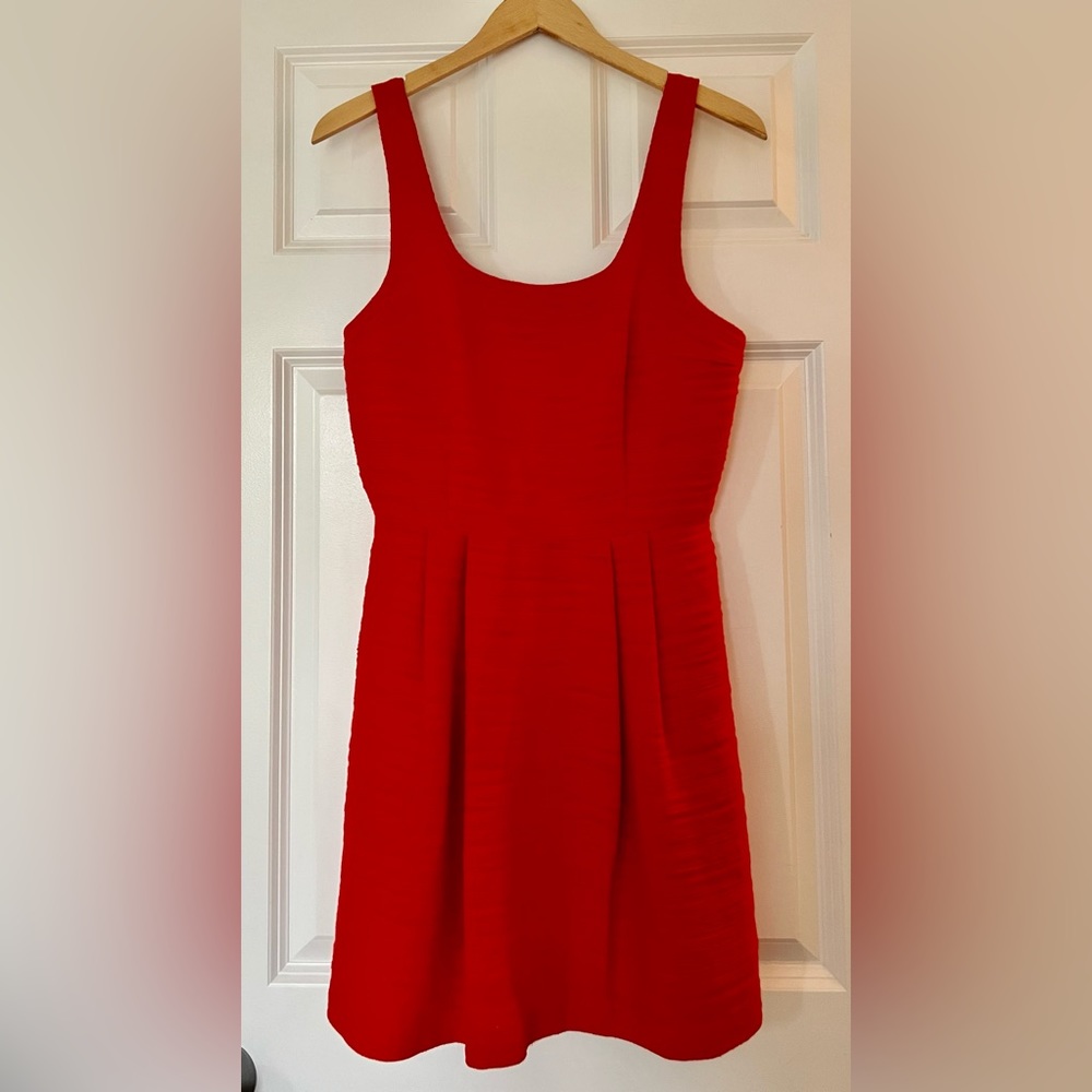 1.State red mini dress